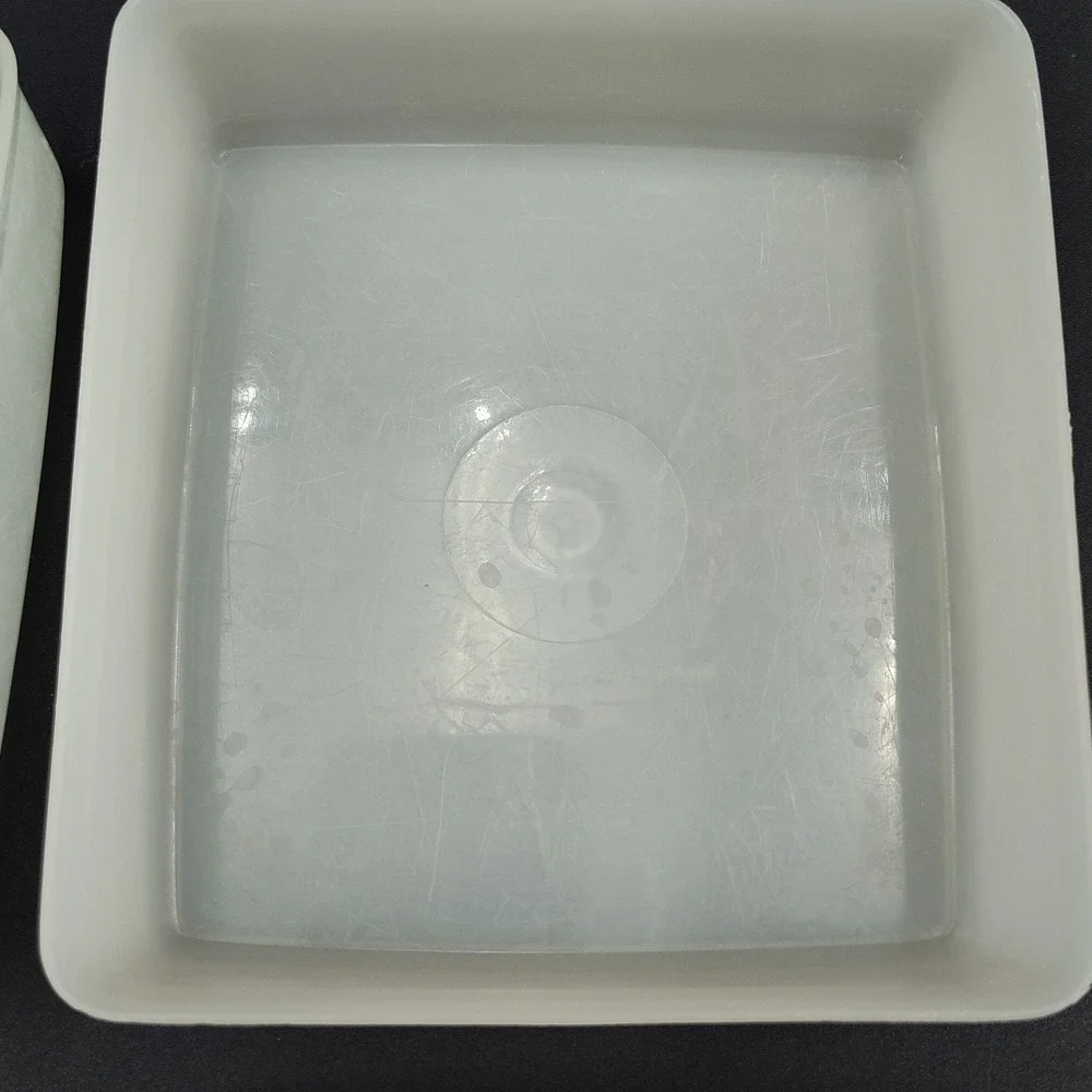 Set-2 TUPPERWARE Square Sandwich Keepers‎ 671-4 Parts Vintage SEE BB24.2GA1287.8